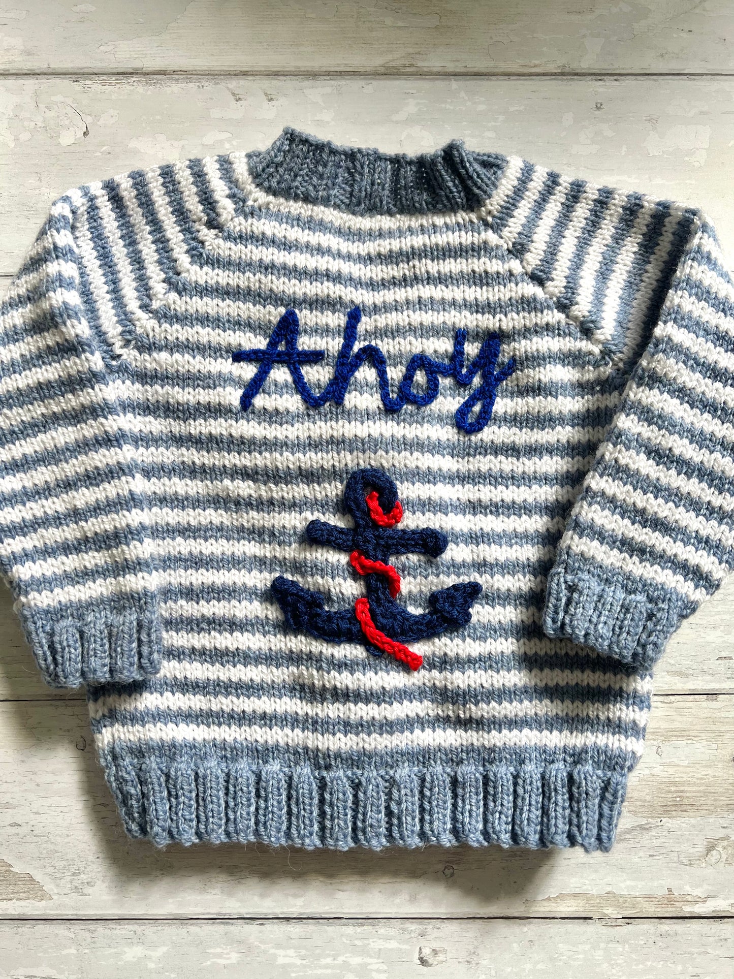 Ahoy Striped Nautical Cardigan