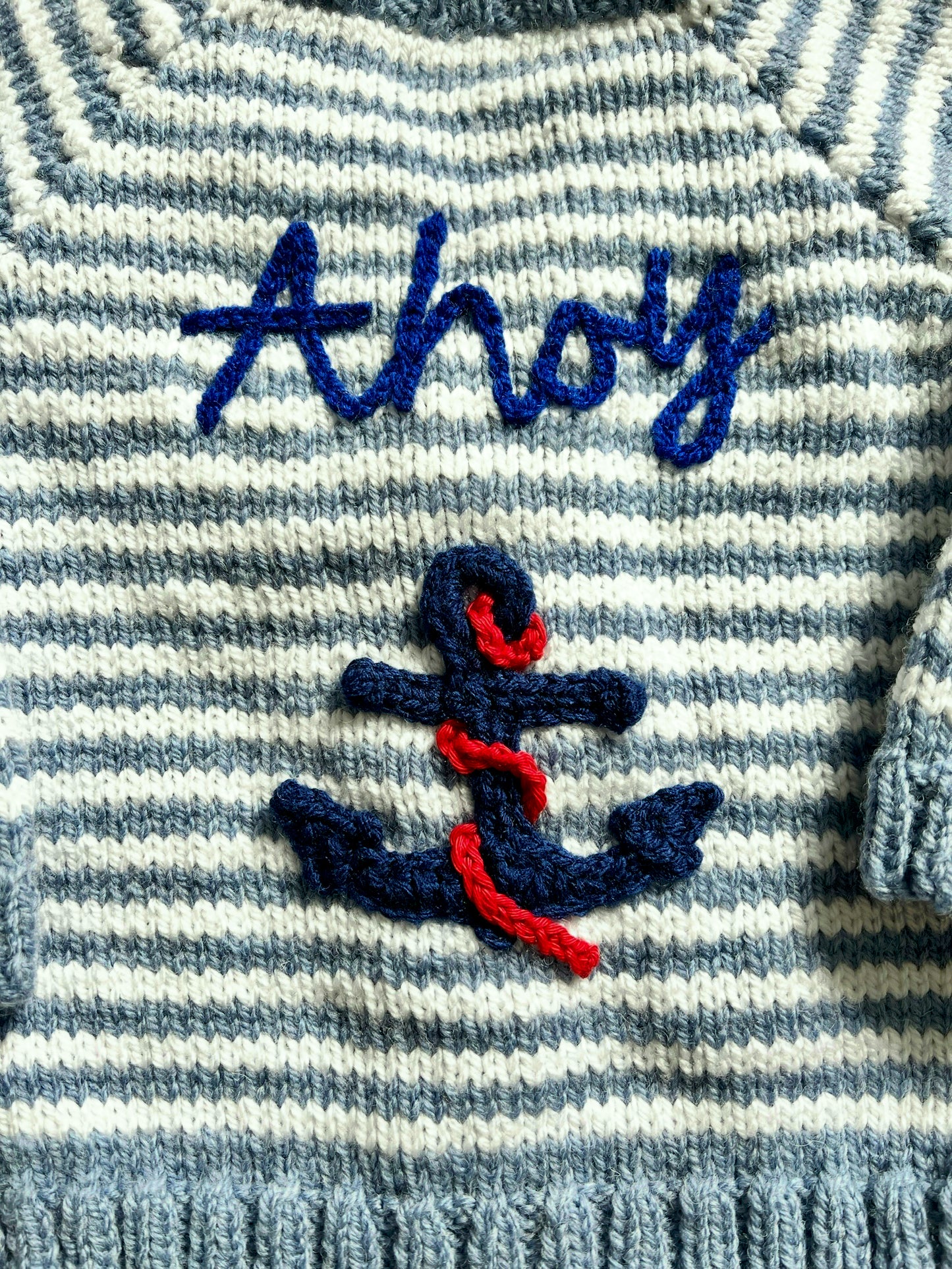 Ahoy Striped Nautical Cardigan
