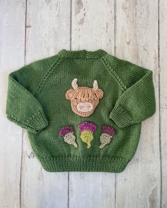 Hilda the Highland Cow Cardigan