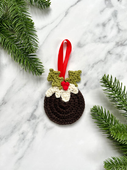 Set of Three Christmas Decorations (Christmas pudding, Gingerbread man, Snowman)