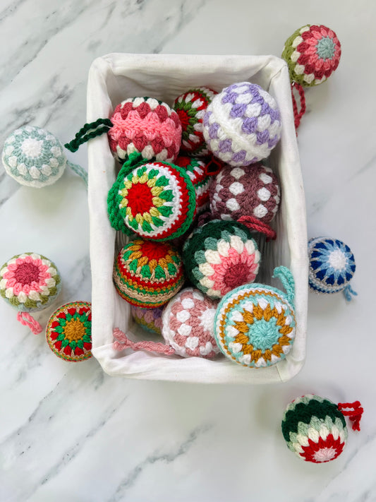 Crochet Handmade Christmas Baubles