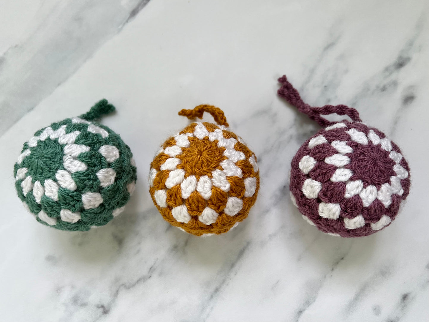Crochet Handmade Christmas Baubles
