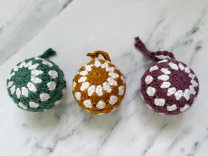 Crochet Handmade Christmas Baubles