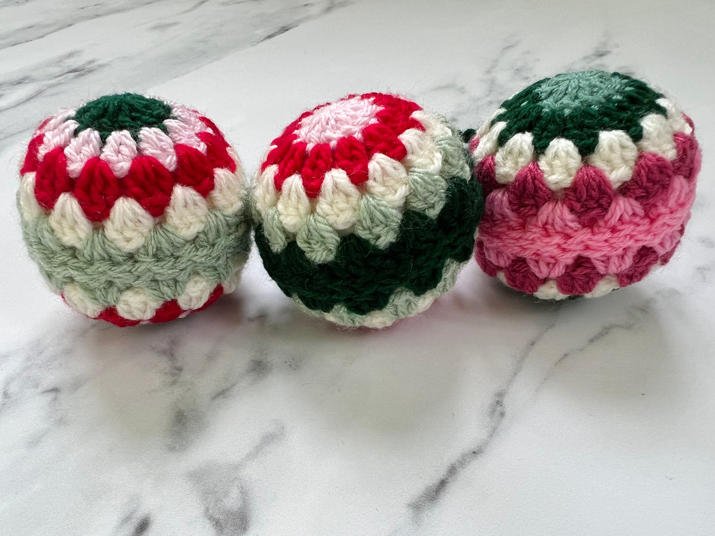 Crochet Handmade Christmas Baubles