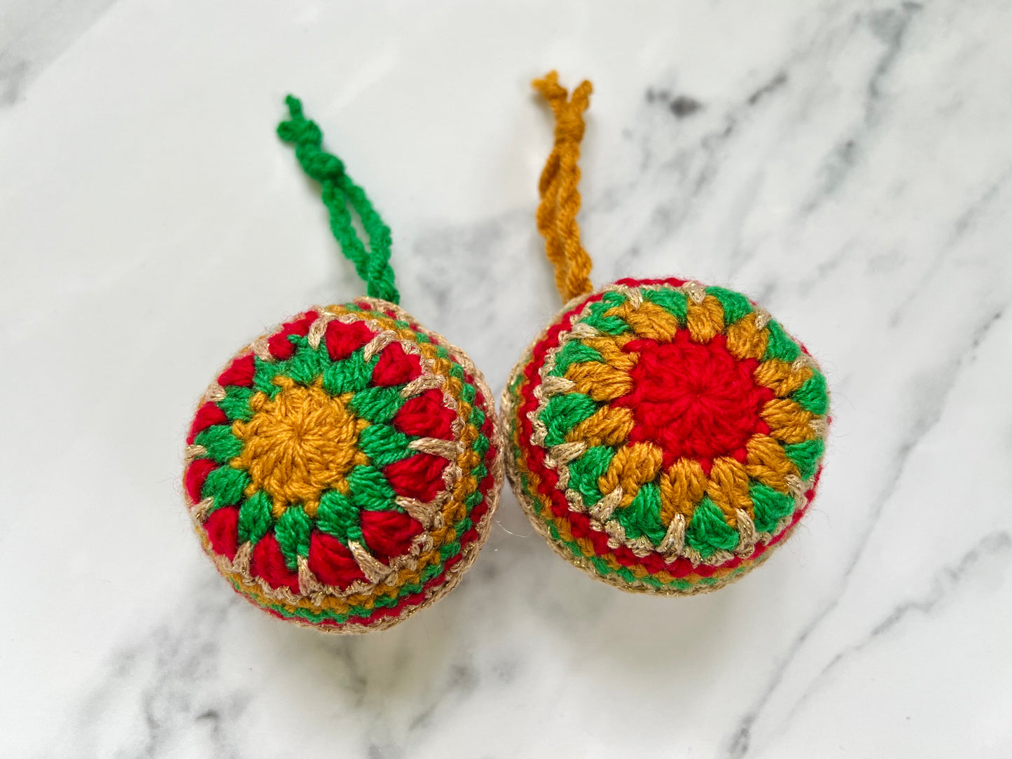 Crochet Handmade Christmas Baubles