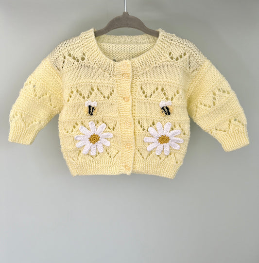 Daisies and Bees Cardigan