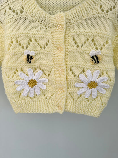 Daisies and Bees Cardigan