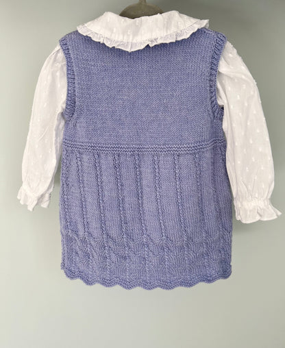 Knitted Dress and Frill Blouse