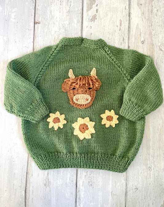 Hetty the Highland Cow Cardigan